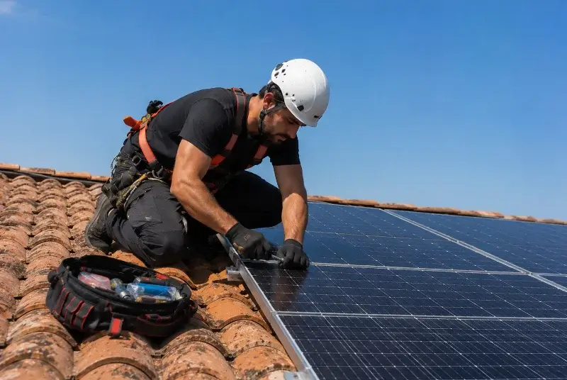 Maintenance et monitoring de panneaux solaires à Saint-Bénigne